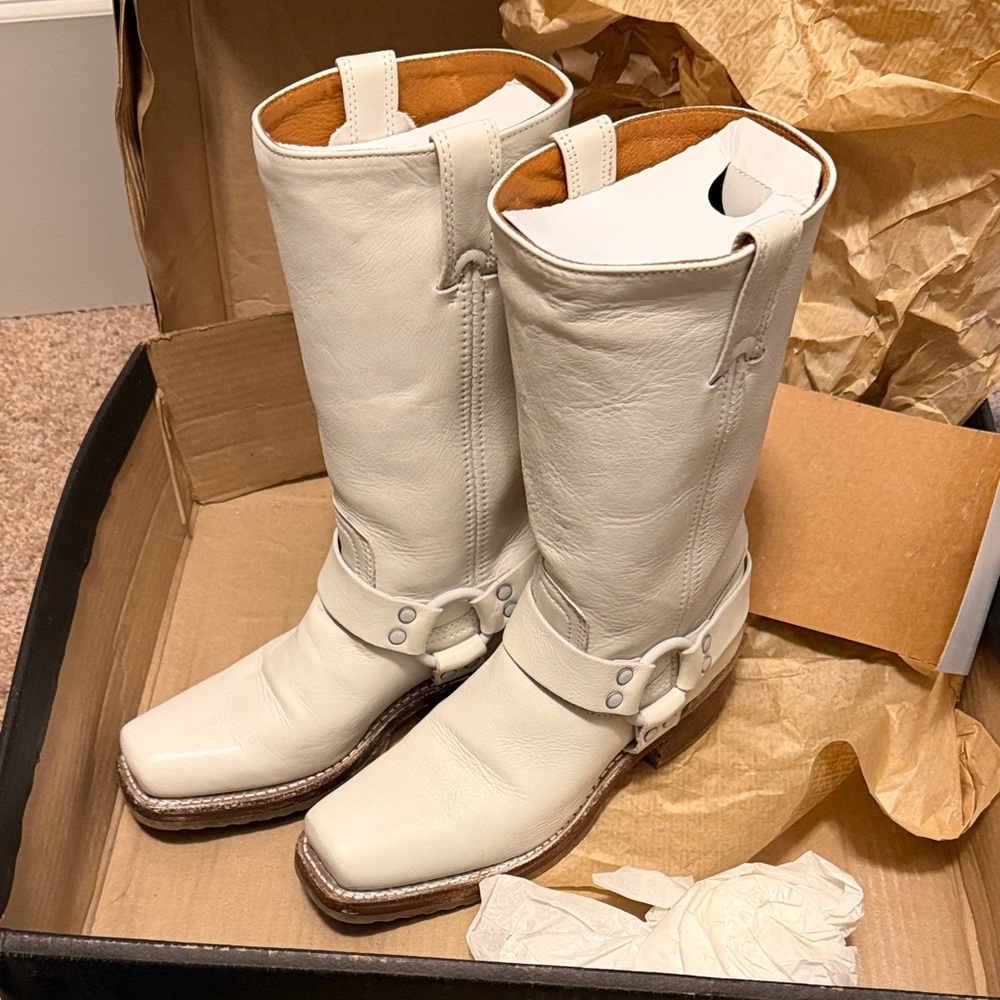 Women's Frye harness boots